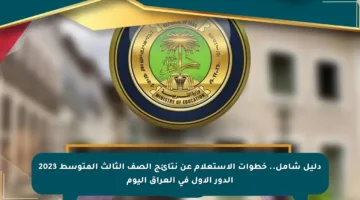 دليل شامل.. خطوات الاستعلام عن نتائج الصف الثالث المتوسط 2023 الدور الأول في العراق اليوم